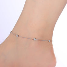 Load image into Gallery viewer, Bezel-Set Station Anklet-A0001CLP