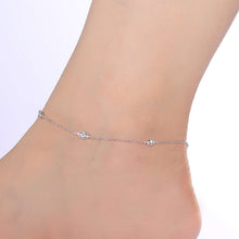 Load image into Gallery viewer, Bezel-Set Station Anklet-A0002CLP