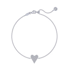 Load image into Gallery viewer, Pave Heart Anklet-A0025CLP
