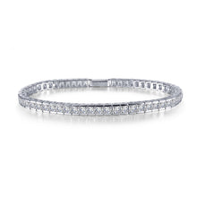 Load image into Gallery viewer, Princess-Cut Tennis Bracelet-B0031CLP