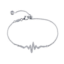 Load image into Gallery viewer, 0.91 CTW Adjustable Heartbeat Bracelet-B0055CLP
