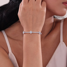 Load image into Gallery viewer, Station Flexible Tennis Bracelet-B0195CLP