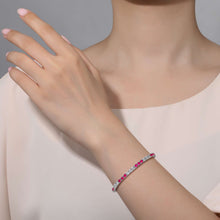 Load image into Gallery viewer, 6.27 CTW Alternating Tennis Bracelet-B2001CRP