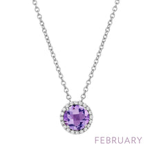 Load image into Gallery viewer, February Birthstone Necklace-BN001AMP