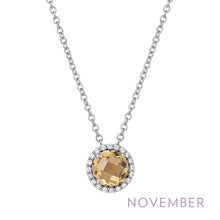 Load image into Gallery viewer, November Birthstone Necklace-BN001CTP