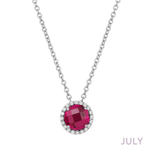 Load image into Gallery viewer, July Birthstone Necklace-BN001RBP