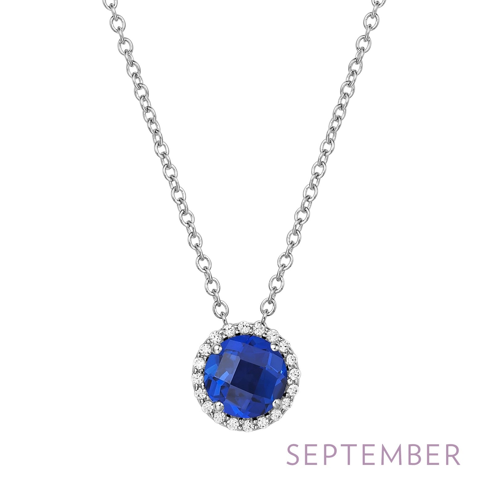 September Birthstone Necklace-BN001SAP