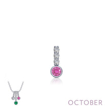 Load image into Gallery viewer, October Birthstone Love Pendant-BP002TMP