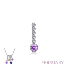 Load image into Gallery viewer, February Birthstone Love Pendant-BP003AMP