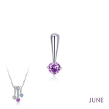 Load image into Gallery viewer, June Birthstone Love Pendant-BP004AXP
