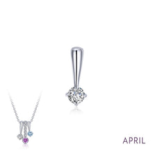 Load image into Gallery viewer, April Birthstone Love Pendant-BP004DAP
