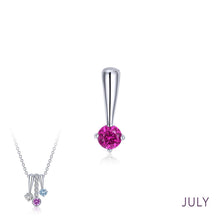 Load image into Gallery viewer, July Birthstone Love Pendant-BP004RBP
