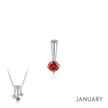 Load image into Gallery viewer, January Birthstone Love Pendant-BP005GNP