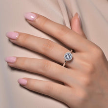 Load image into Gallery viewer, March Birthstone Ring-BR001AQP