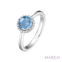 Load image into Gallery viewer, March Birthstone Ring-BR001AQP