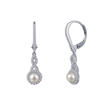 Load image into Gallery viewer, Cultured Freshwater Pearl Earrings-E0196CLP