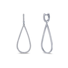 Load image into Gallery viewer, Pave Dangle Earrings-E0217CLP