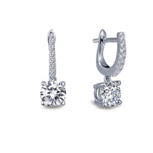 Load image into Gallery viewer, Solitaire Dangle Earrings-E0219CLP