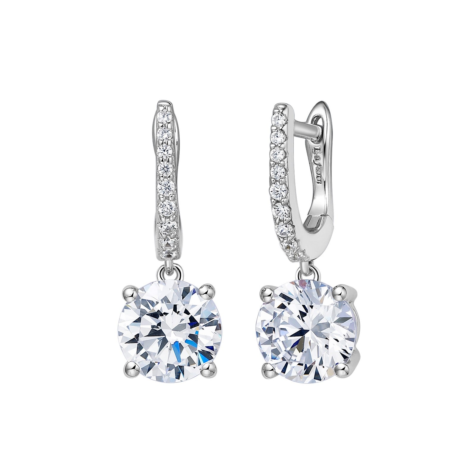 3.54 CTW Solitaire Dangle Earrings-E0240CLP