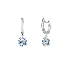 Load image into Gallery viewer, 4 CTW Frameless Drop Solitaire Earrings-E0271CLP
