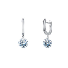 Load image into Gallery viewer, 4 CTW Frameless Drop Solitaire Earrings-E0271CLP