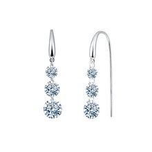 Load image into Gallery viewer, 2.4 CTW Frameless Dangle Earrings-E0275CLP