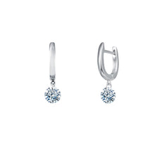 Load image into Gallery viewer, 2 CTW Frameless Drop Solitaire Earrings-E0303CLP