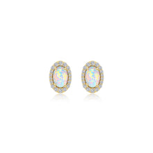 Load image into Gallery viewer, Vintage Inspired Oval Stud Earrings-E0323OPG