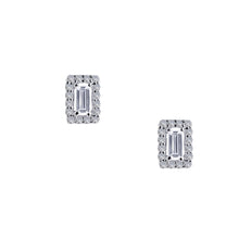 Load image into Gallery viewer, 0.52 CTW Halo Stud Earrings-E0325CLP