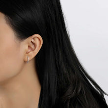 Load image into Gallery viewer, 10 mm x 11 mm Oval Huggie Hoop Earrings-E0345CLP