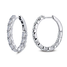 Load image into Gallery viewer, 20 mm x 25 mm Oval Hoop Earrings-E0359CLP