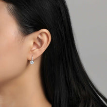 Load image into Gallery viewer, Solitaire Drop Earrings-E0419CLP