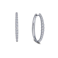 Load image into Gallery viewer, 28.5 mm x 23 mm Oval Hoop Earrings-E0442CLP
