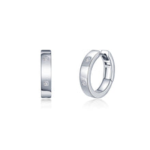 Load image into Gallery viewer, Invisible Set Huggie Hoop Earrings-E0559CLP
