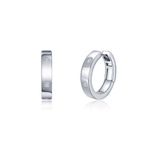 Load image into Gallery viewer, Invisible Set Huggie Hoop Earrings-E0559CLP