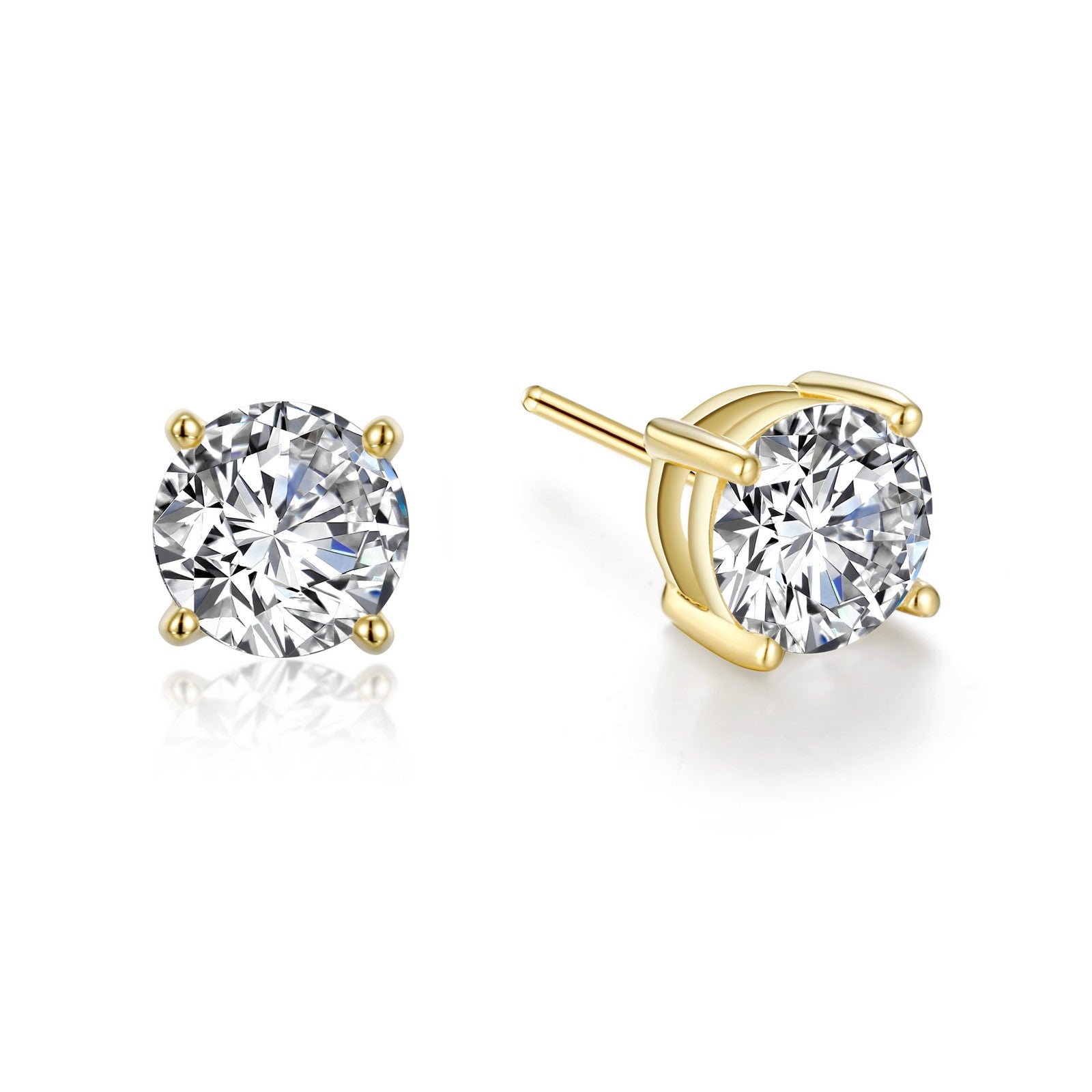 3 CTW Solitaire Stud Earrings-E0561CLG