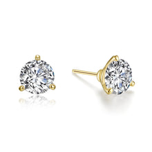 Load image into Gallery viewer, 3 CTW Martini Solitaire Stud Earrings-E0562CLG
