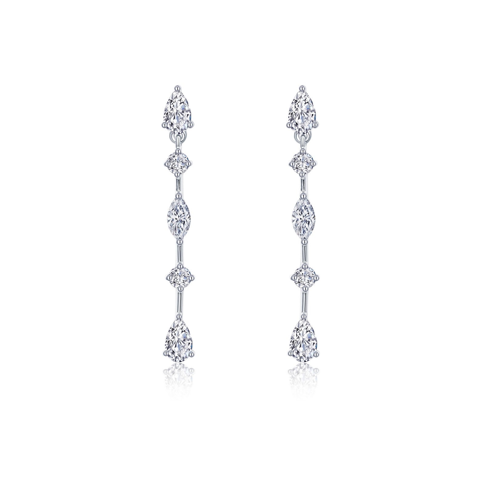 Exquisite Linear Drop Earrings-E0565CLP