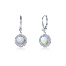 Load image into Gallery viewer, 0.58 CTW Halo Drop Earrings-E0576OPP
