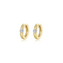 Load image into Gallery viewer, High Polished Huggie Earrings-E0584CLG