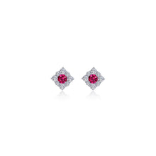 Load image into Gallery viewer, 0.54 CTW Halo Stud Earrings-E0596CRP
