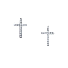 Load image into Gallery viewer, Dainty Cross Stud Earrings-E2003CLP