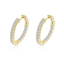 Load image into Gallery viewer, 16 mm x 20 mm Oval Hoop Earrings-E3026CLG