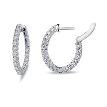 Load image into Gallery viewer, 16 mm x 20 mm Oval Hoop Earrings-E3026CLP