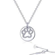 Load image into Gallery viewer, Paw Print Disc Necklace-LV001CLP