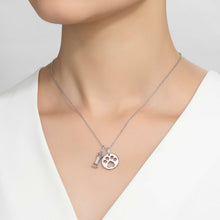 Load image into Gallery viewer, Paw Print Dog Bone Necklace-LV002CLP