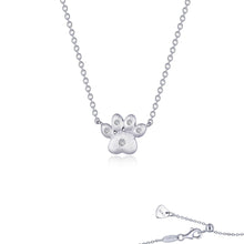 Load image into Gallery viewer, Puffy Paw Print Necklace-LV008CLP