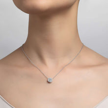 Load image into Gallery viewer, 1.23 CTW Halo Necklace-N0038CLG