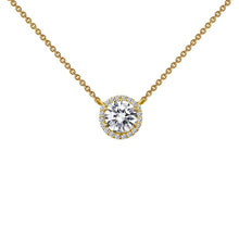 Load image into Gallery viewer, 1.23 CTW Halo Necklace-N0038CLG