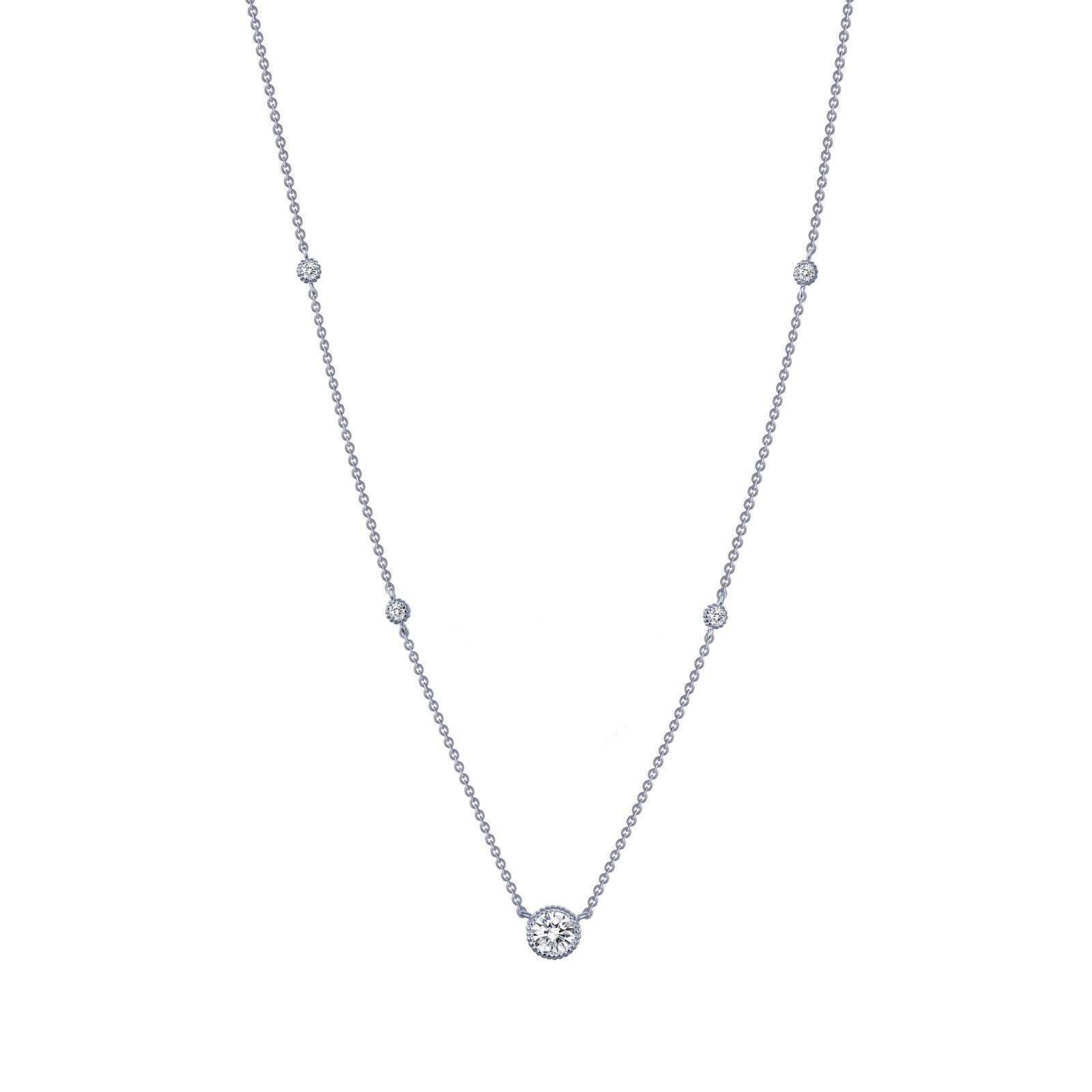 0.78 CTW Station Necklace-N0039CLP